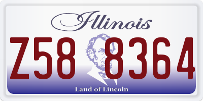 IL license plate Z588364
