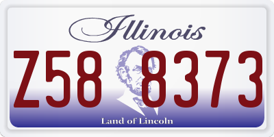 IL license plate Z588373
