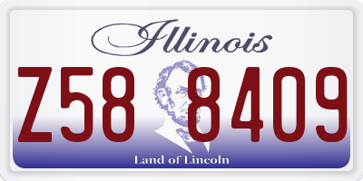IL license plate Z588409