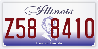 IL license plate Z588410
