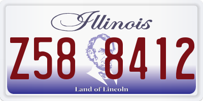 IL license plate Z588412