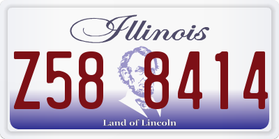 IL license plate Z588414