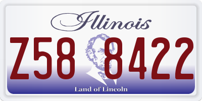 IL license plate Z588422