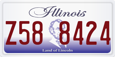 IL license plate Z588424