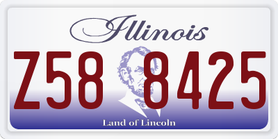 IL license plate Z588425