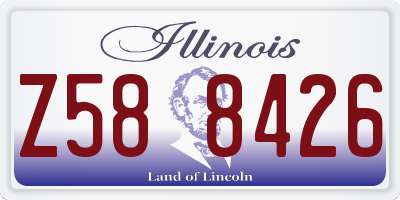 IL license plate Z588426