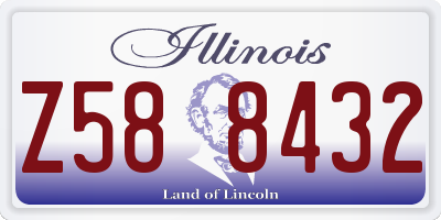 IL license plate Z588432