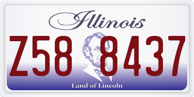 IL license plate Z588437