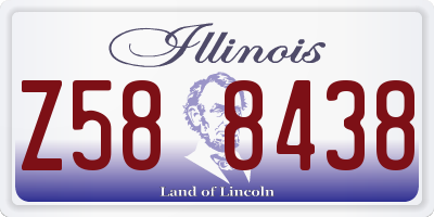 IL license plate Z588438