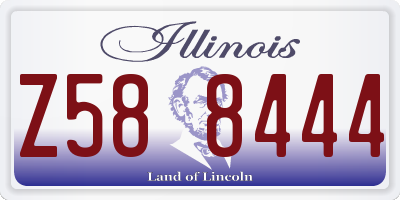 IL license plate Z588444