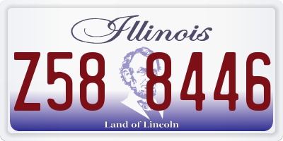 IL license plate Z588446