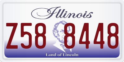 IL license plate Z588448