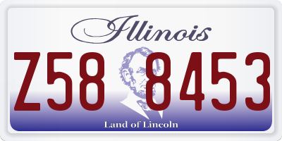 IL license plate Z588453