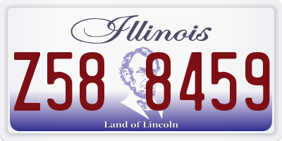 IL license plate Z588459