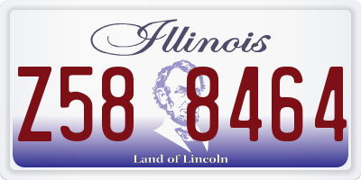 IL license plate Z588464