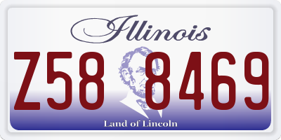 IL license plate Z588469