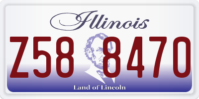 IL license plate Z588470