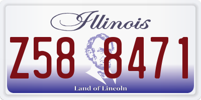 IL license plate Z588471