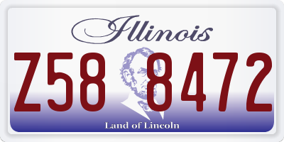 IL license plate Z588472