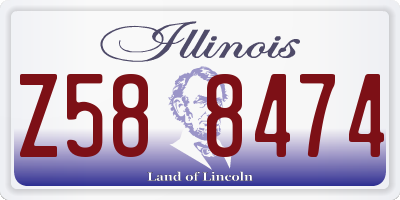 IL license plate Z588474