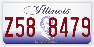IL license plate Z588479