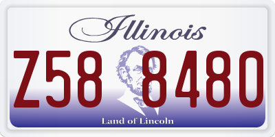 IL license plate Z588480