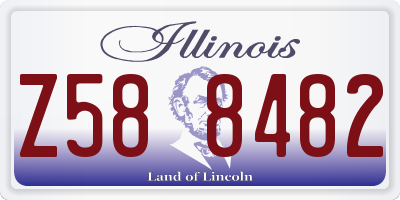 IL license plate Z588482