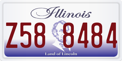 IL license plate Z588484