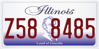 IL license plate Z588485