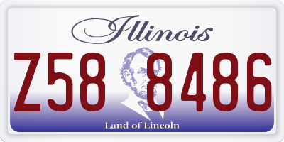 IL license plate Z588486