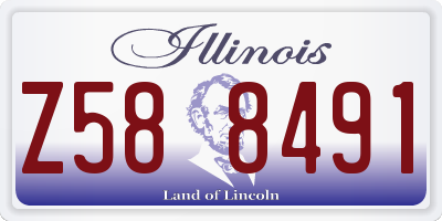 IL license plate Z588491