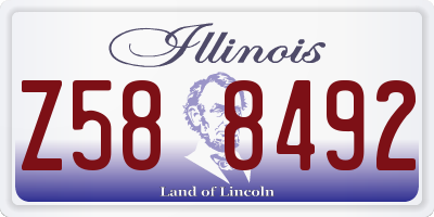 IL license plate Z588492
