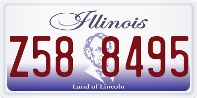 IL license plate Z588495