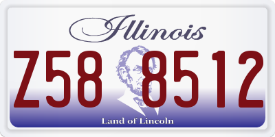 IL license plate Z588512