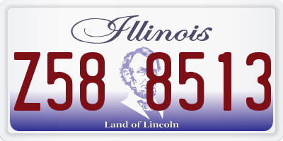 IL license plate Z588513