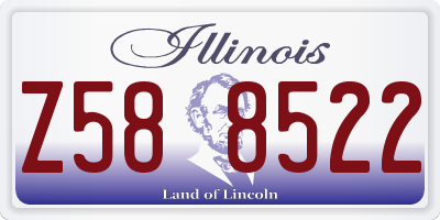 IL license plate Z588522