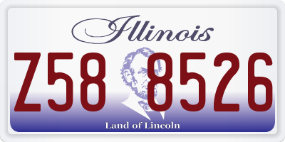 IL license plate Z588526