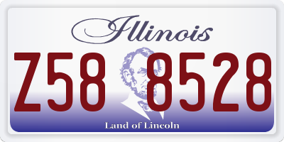 IL license plate Z588528
