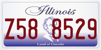 IL license plate Z588529