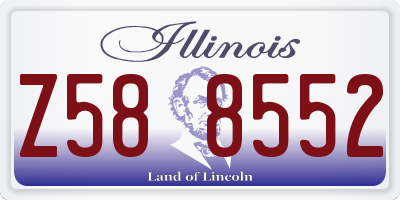 IL license plate Z588552
