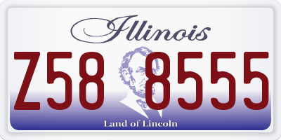 IL license plate Z588555
