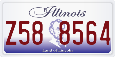 IL license plate Z588564