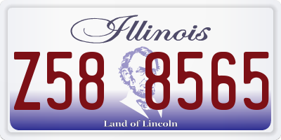 IL license plate Z588565
