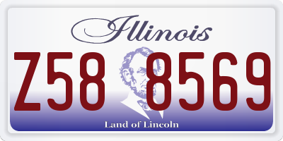 IL license plate Z588569