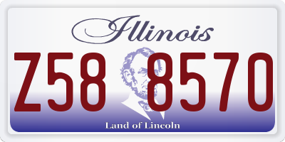 IL license plate Z588570