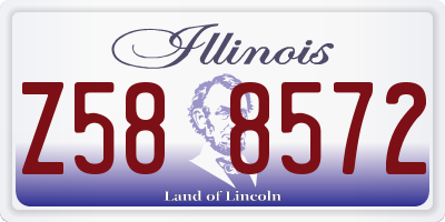 IL license plate Z588572