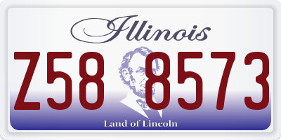 IL license plate Z588573