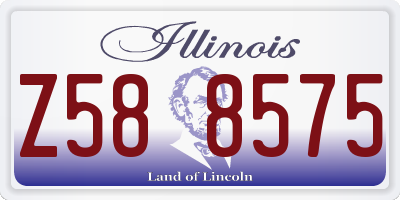 IL license plate Z588575