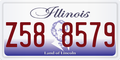 IL license plate Z588579