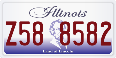 IL license plate Z588582